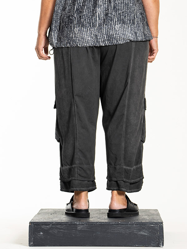 LEANETTE - Plus Size Bukser fra Gozzip Black