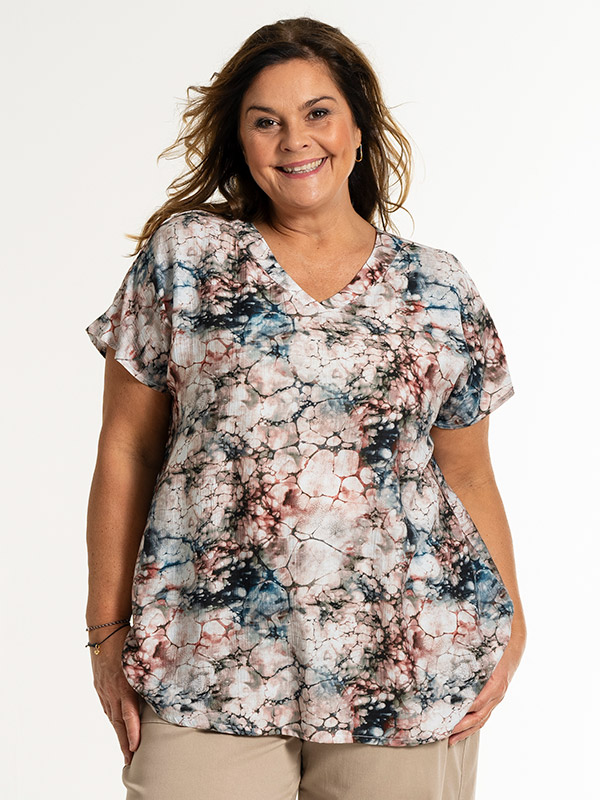 JEAN - Plus Size Bluse fra Gozzip
