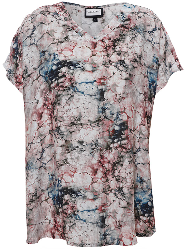 JEAN - Plus Size Bluse fra Gozzip