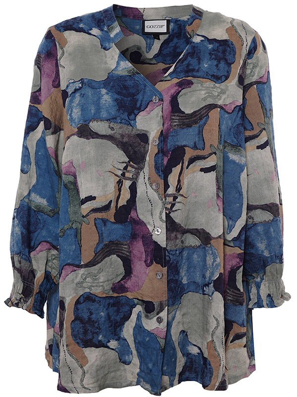 GHITA - Plus Size Bluse fra Gozzip