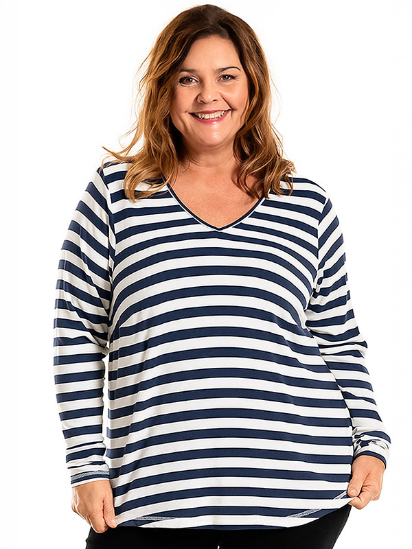 GITTE - Plus Size Bluse fra Gozzip