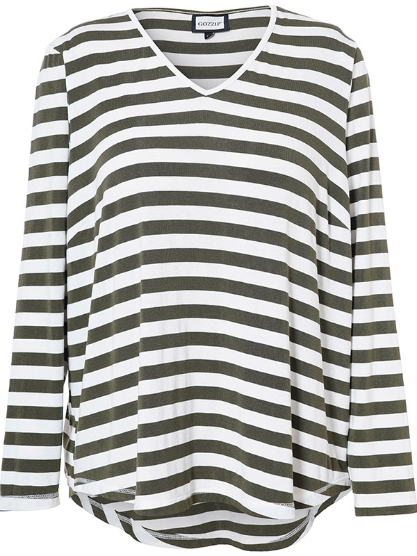 GITTE - Plus Size Bluse fra Gozzip