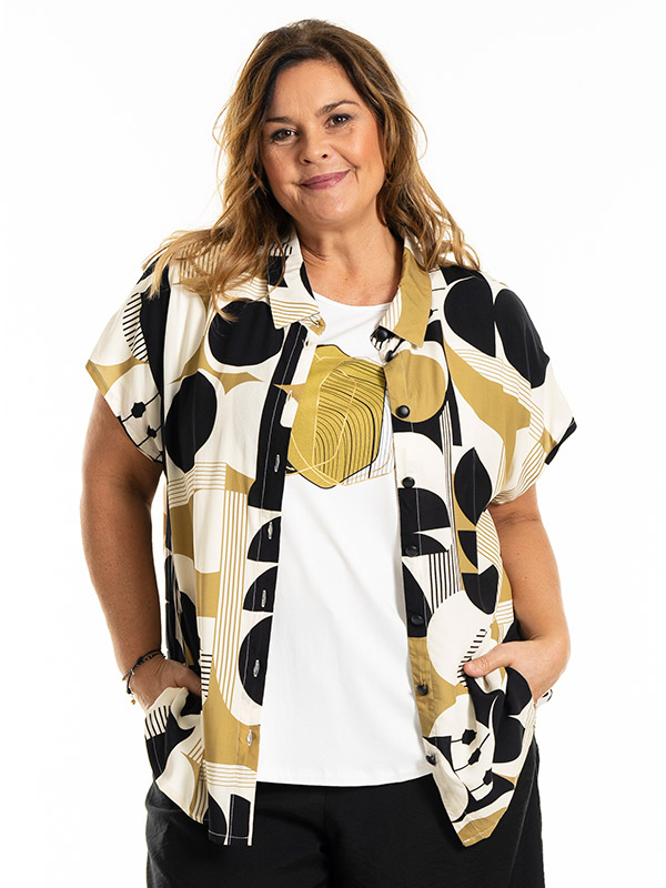 KAISA - Plus Size Skjorte fra Gozzip