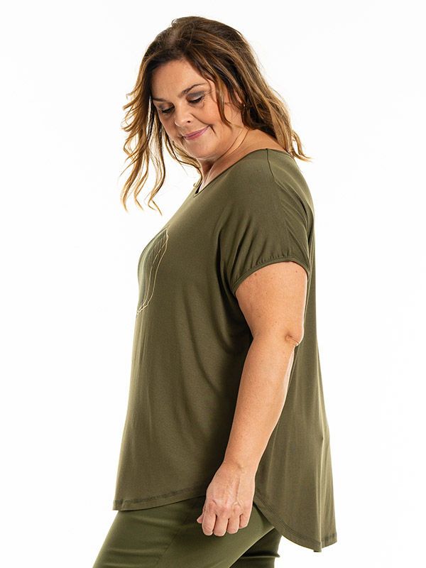GITTE - Plus Size T-shirt fra Gozzip
