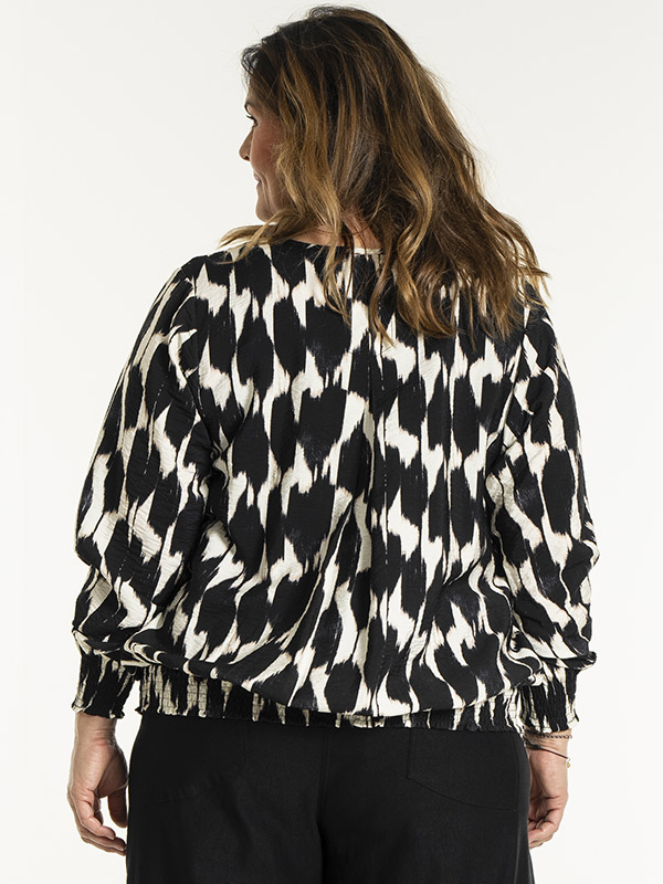 MIRABELLE - Plus Size Bluse fra Gozzip
