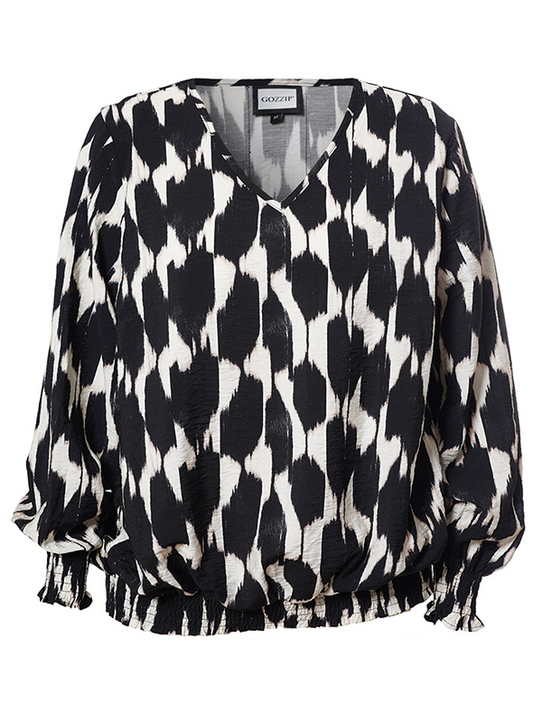MIRABELLE - Plus Size Bluse fra Gozzip