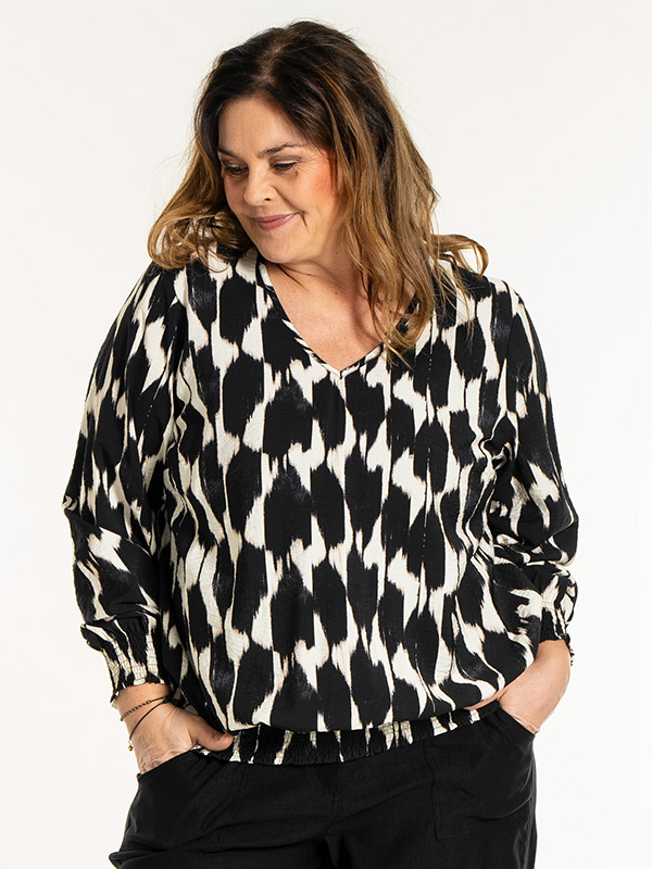 MIRABELLE - Plus Size Bluse fra Gozzip