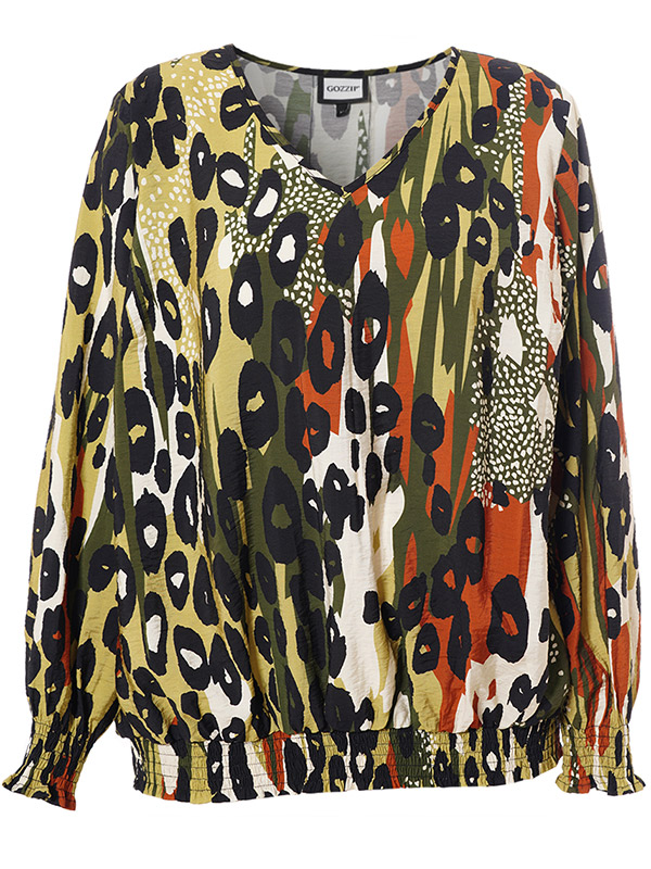 MIRABELLE - Plus Size Bluse fra Gozzip
