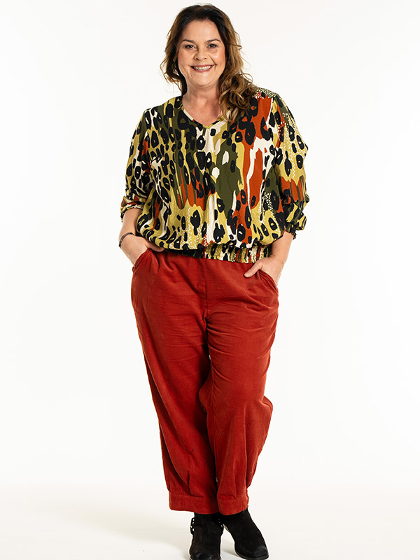 MIRABELLE - Plus Size Bluse fra Gozzip
