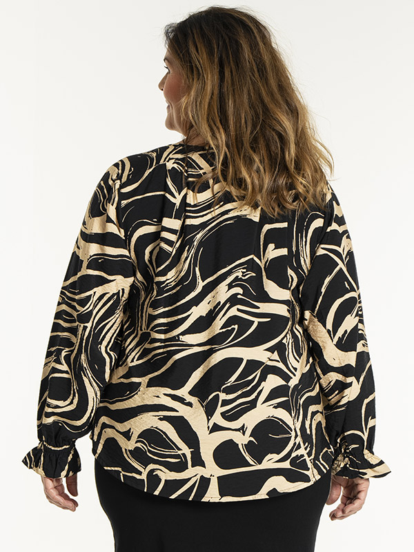 SOFIA - Plus Size Bluse fra Gozzip
