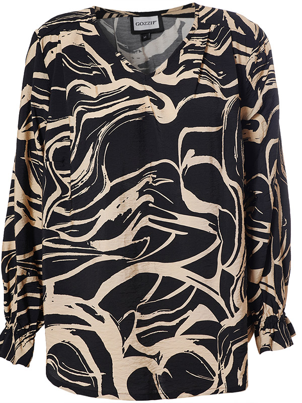 SOFIA - Plus Size Bluse fra Gozzip