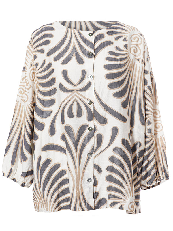 ANN-MARI - Plus Size Bluse fra Gozzip