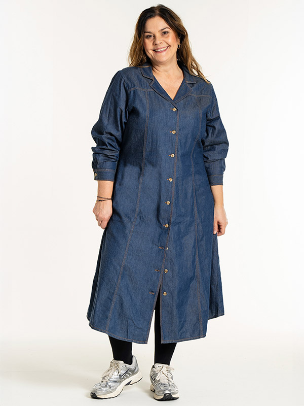 EVELYN - Plus Size Kjole fra Gozzip