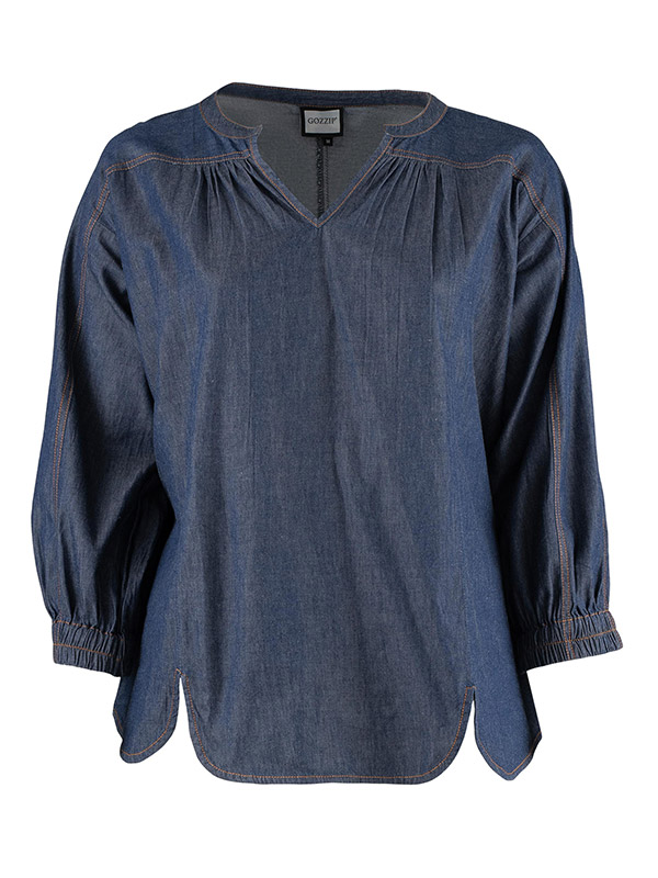 MILA - Plus Size Bluse fra Gozzip
