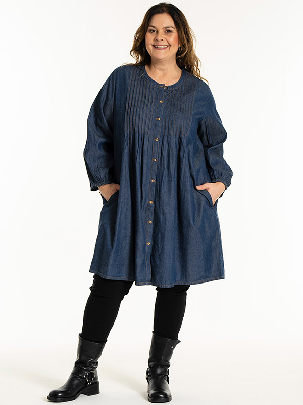 JOHANNE - Plus Size Tunika fra Gozzip