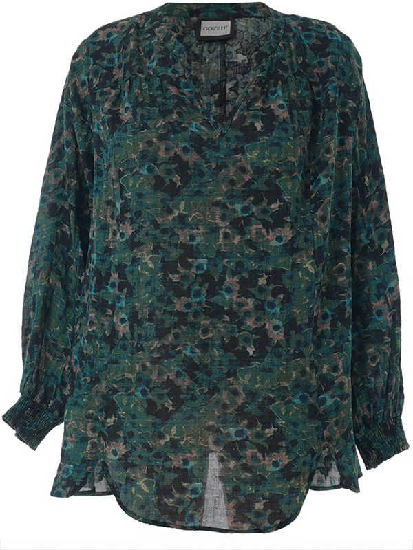 GMALINA - Plus Size Bluse fra Gozzip