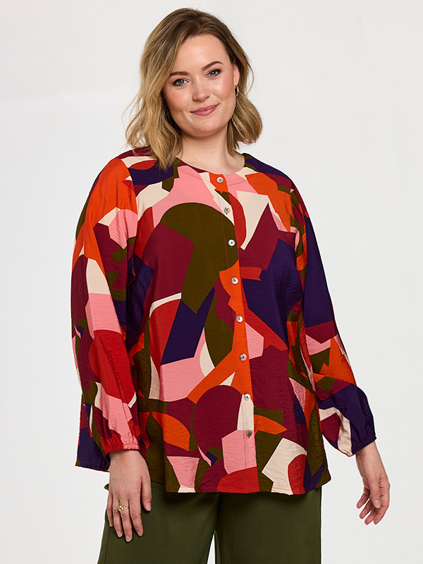 GNOVA - Plus Size Skjorte fra Gozzip