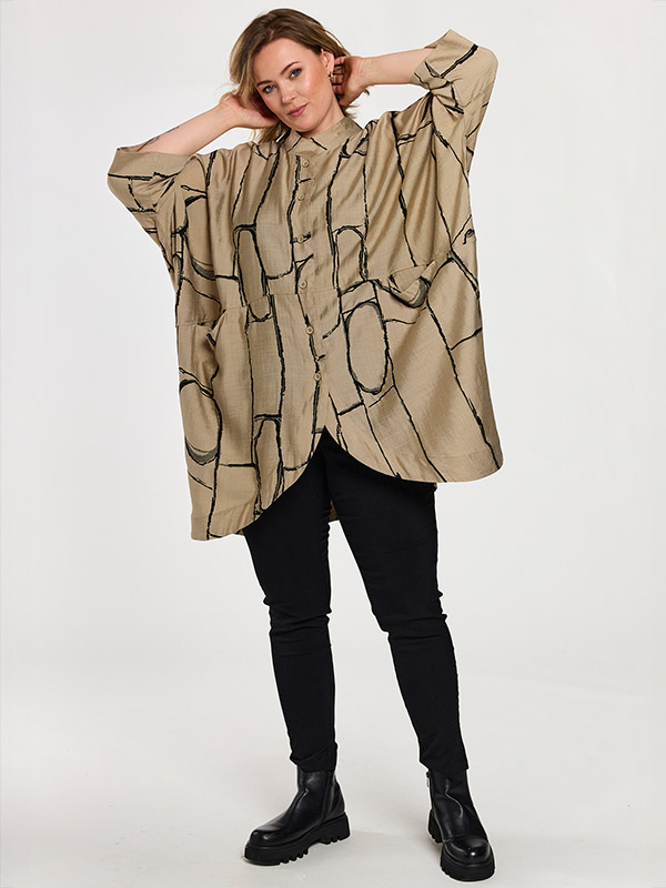 GSILJE - Plus Size Cardigan fra Gozzip