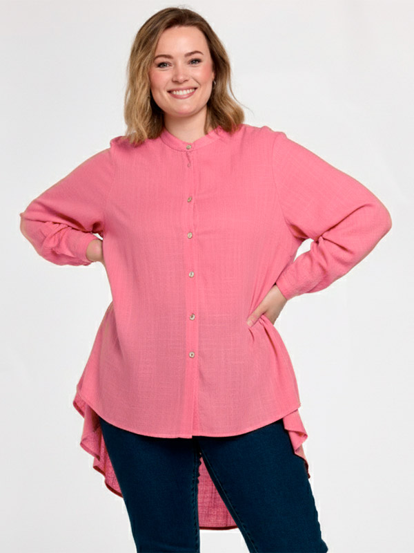 GAGNES - Plus Size Skjorte fra Gozzip