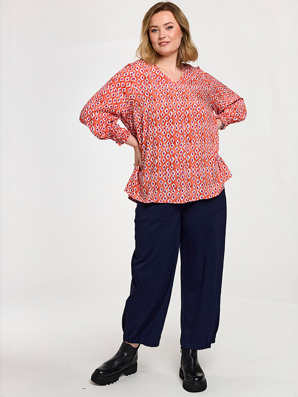 GANNAH - Plus Size Bluse fra Gozzip