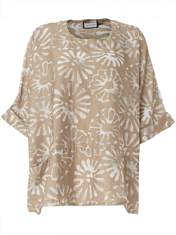 GELISSA - Plus Size Bluse fra Gozzip