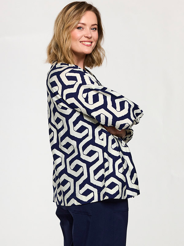 GANNBRIT - Plus Size Bluse fra Gozzip