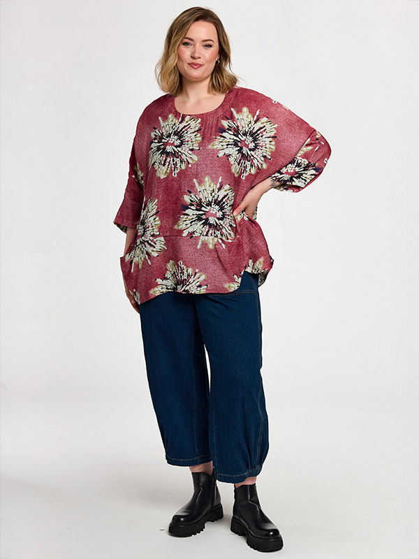 GELISSA - Plus Size Bluse fra Gozzip