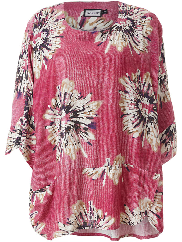 GELISSA - Plus Size Bluse fra Gozzip