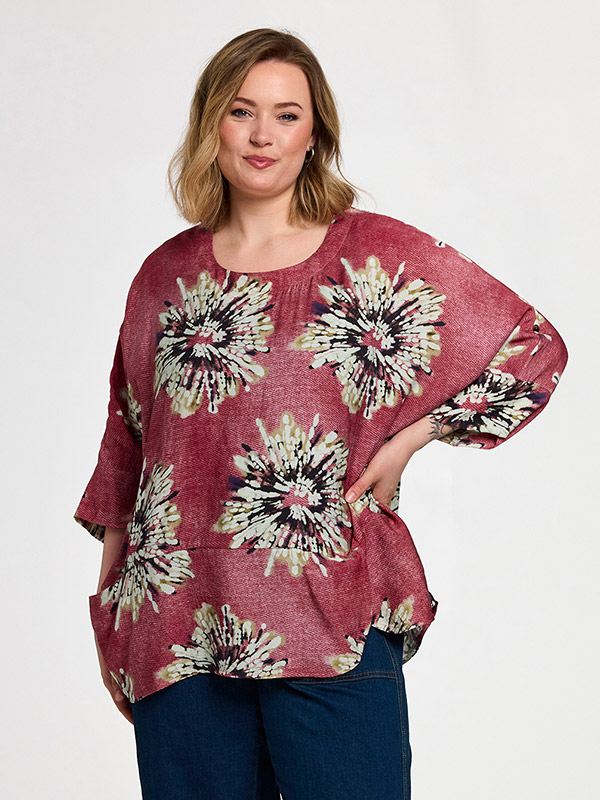 GELISSA - Plus Size Bluse fra Gozzip