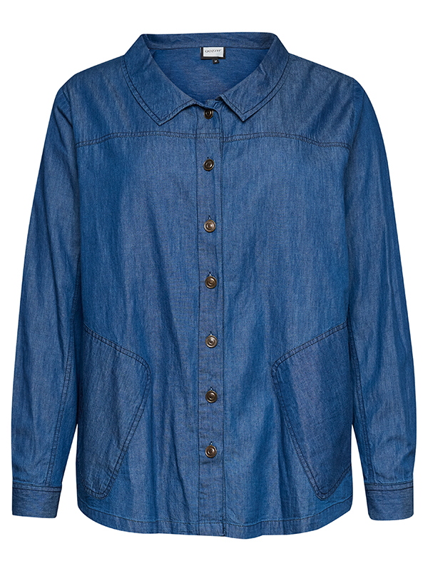 GSIA - Plus Size Skjorte fra Gozzip