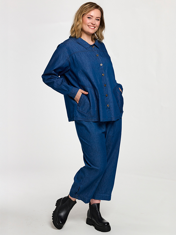 GSIA - Plus Size Skjorte fra Gozzip