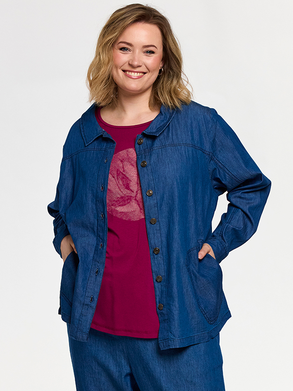 GSIA - Plus Size Skjorte fra Gozzip