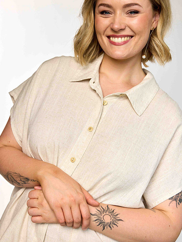 GKAISA - Plus Size Skjorte fra Gozzip