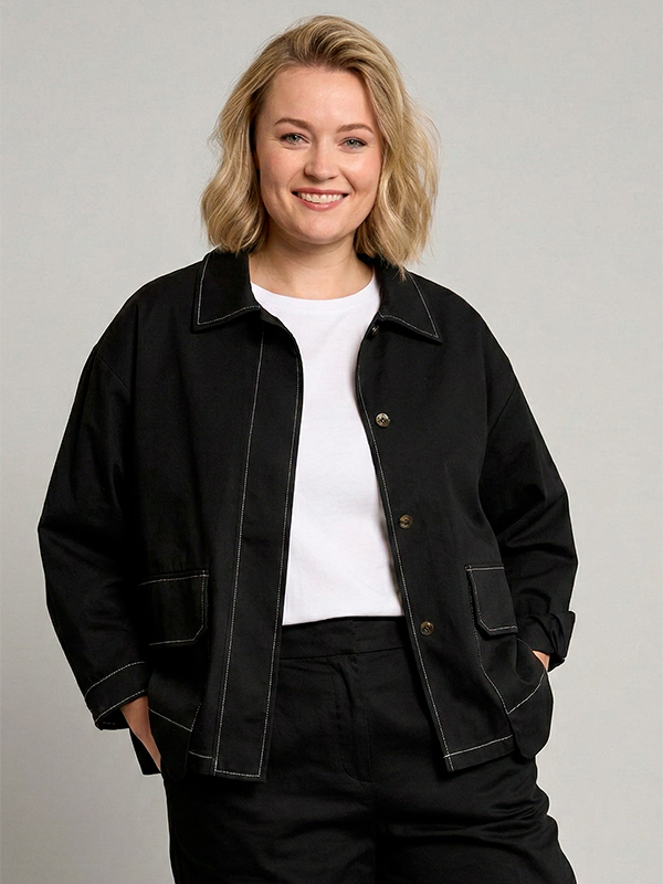 GPERNILLE - Plus Size Jakke fra Gozzip