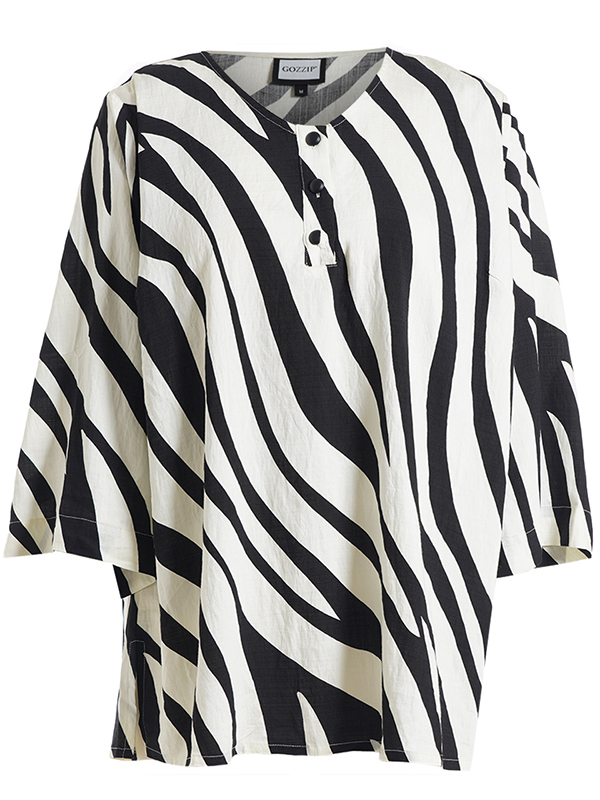 GJUDY - Plus Size Bluse fra Gozzip