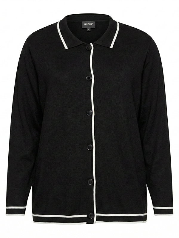 GJETTE - Plus Size Cardigan fra Gozzip