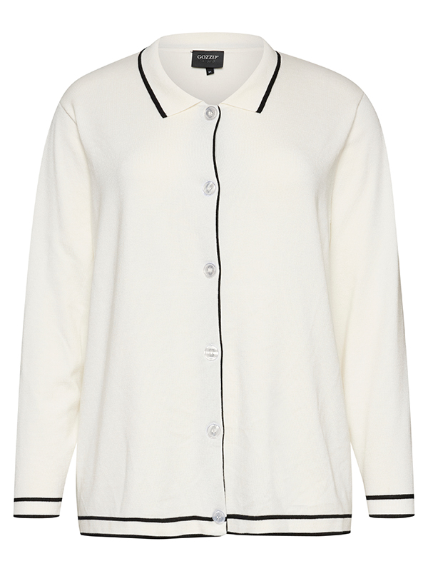 GJETTE - Plus Size Cardigan fra Gozzip
