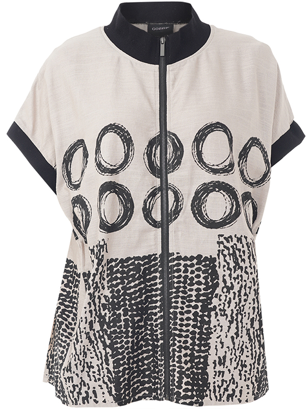 GNYNNE - Plus Size Bluse fra Gozzip Black