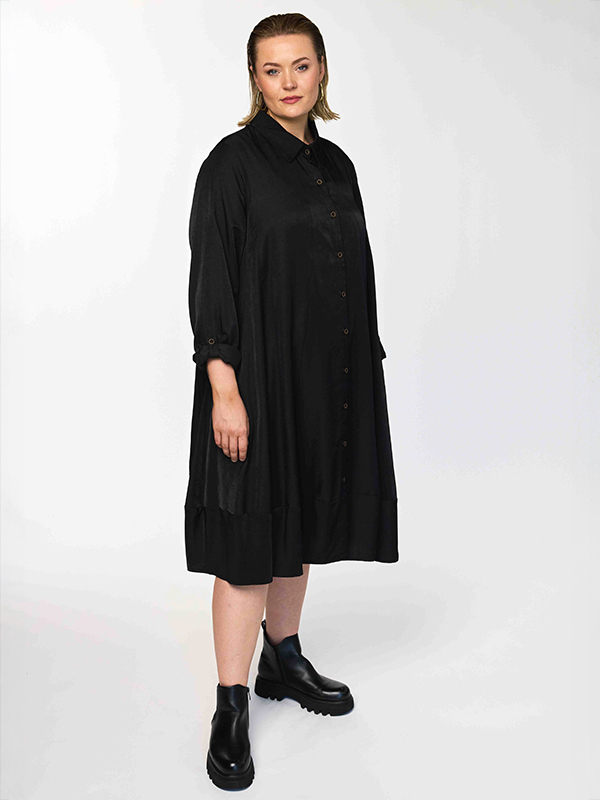 GSABINE - Plus Size Tunika fra Gozzip Black