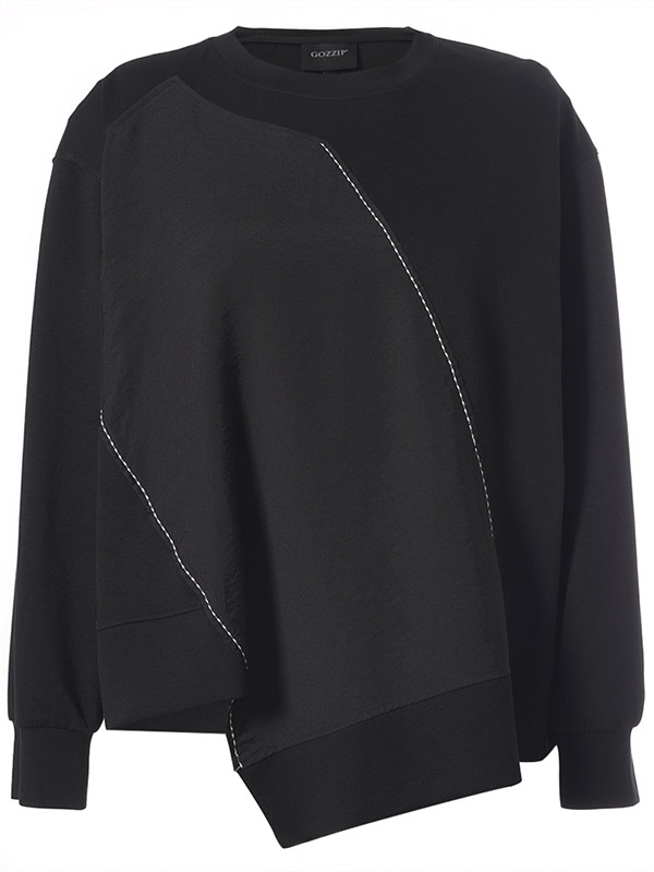 GSIMONE - Plus Size Bluse fra Gozzip Black