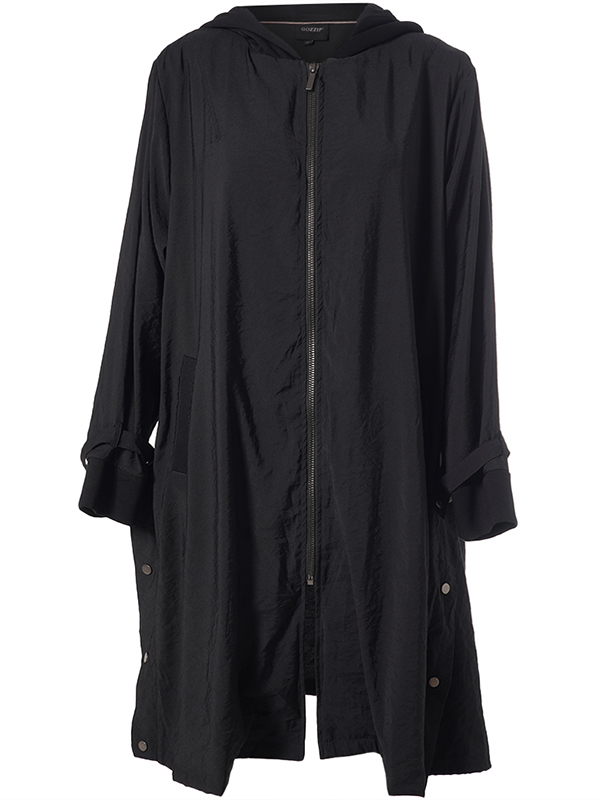 GAVENY - Plus Size Jakke fra Gozzip Black