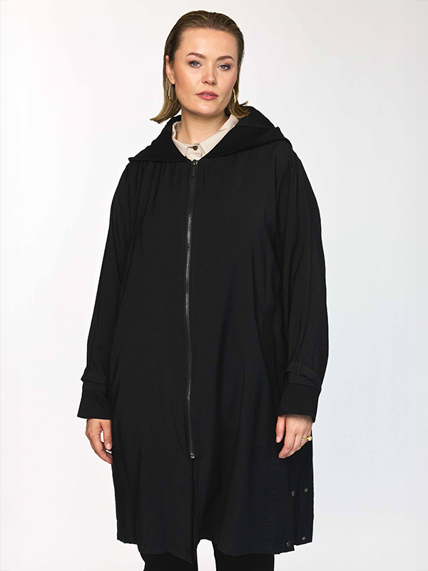 GAVENY - Plus Size Jakke fra Gozzip Black