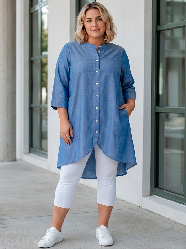 GMONNA - Plus Size Tunika fra Gozzip