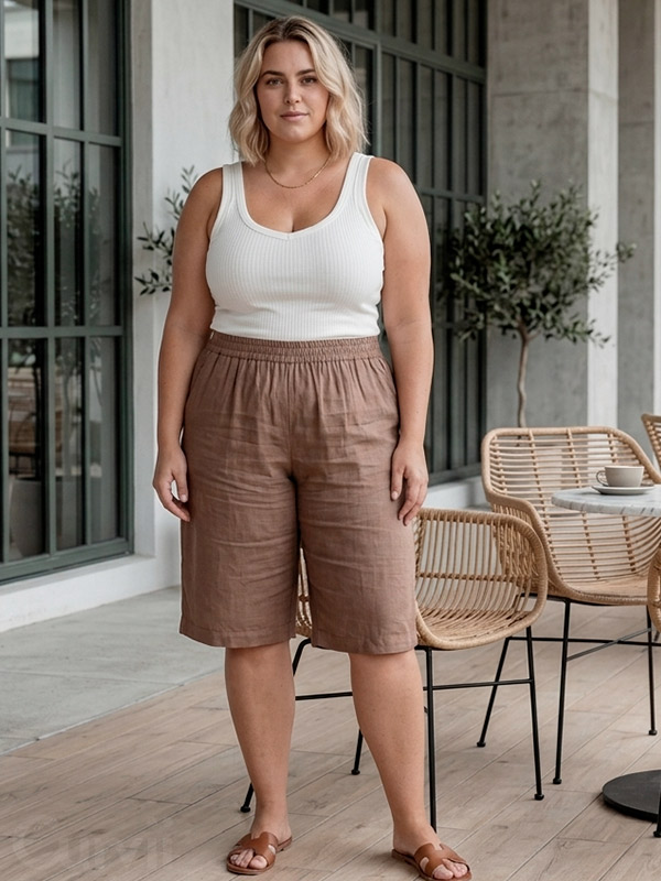 GKADIA - Plus Size Shorts fra Gozzip