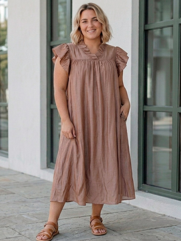 GGRETA - Plus Size Kjole fra Gozzip