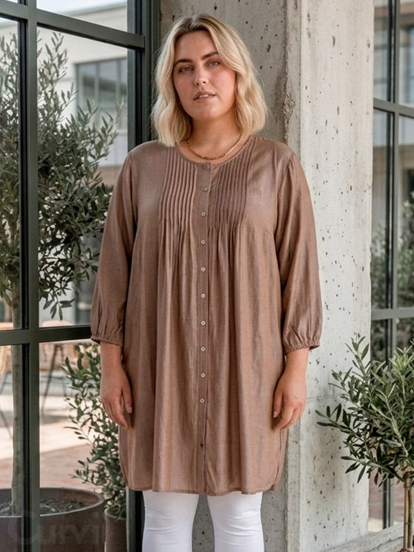 GJOHANNE - Plus Size Tunika fra Gozzip