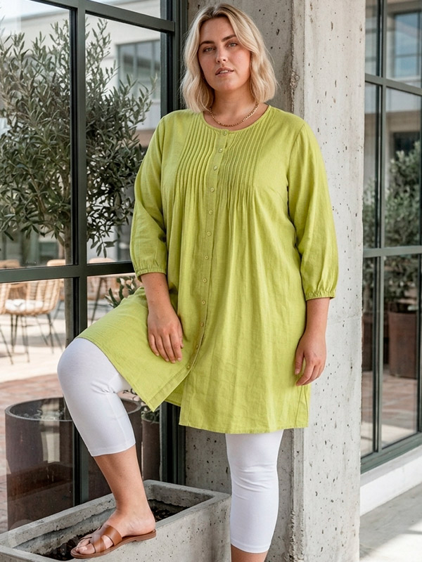 GJOHANNE - Plus Size Tunika fra Gozzip