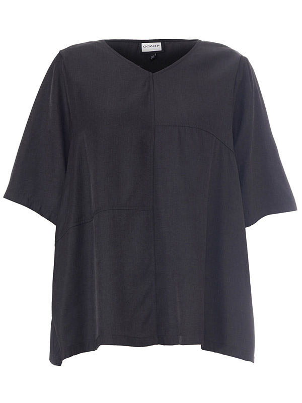 GKYRA - Plus Size Bluse fra Gozzip
