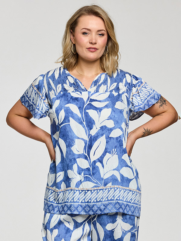 GJULIANA - Plus Size Bluse fra Gozzip