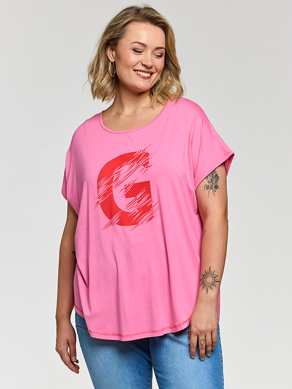 GGITTE - Plus Size T-skjorte fra Gozzip